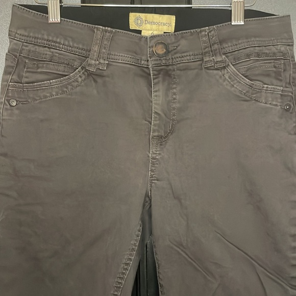 Democracy ab technology dark gray business ankle casual pants stretch size 6 - Picture 2 of 6